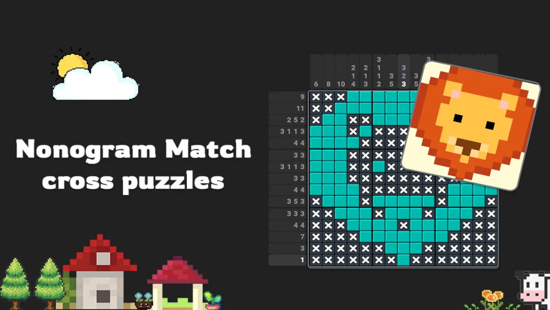 Nonogram match - cross puzzles